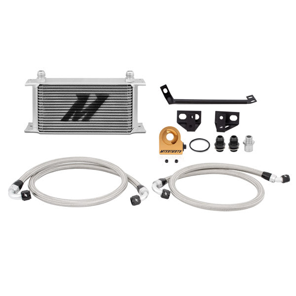 Mishimoto MMOC-MUS4-15T Oil Cooler Kit  Silver  Thermostatic  Fits Ford Mustang EcoBoost 2015-2017