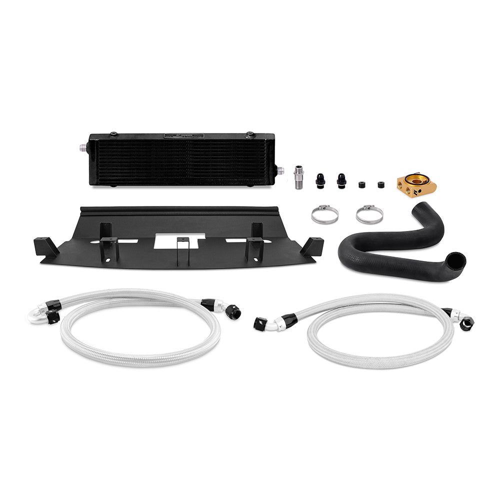 Mishimoto MMOC-MUS8-18TBK Oil Cooler Kit  Black  Thermostatic  Fits Ford Mustang GT 2018-2023