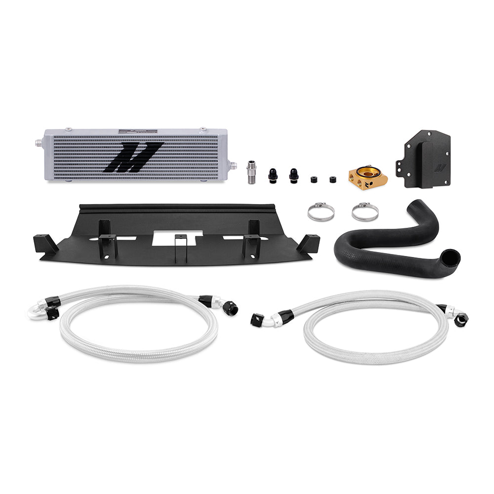 Mishimoto MMOC-MUS8-18TRHD Oil Cooler Kit  Silver  Thermostatic  Fits Ford Mustang GT RHD 2018-2023