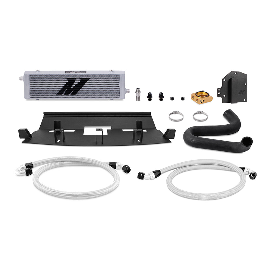 Mishimoto MMOC-MUS8-18TRHD Oil Cooler Kit  Silver  Thermostatic  Fits Ford Mustang GT RHD 2018-2023