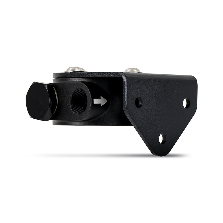 Mishimoto MMOC-RFH-M20BK Remote Oil Filter Mount  Black  M20 X 1.5 Filter Thread