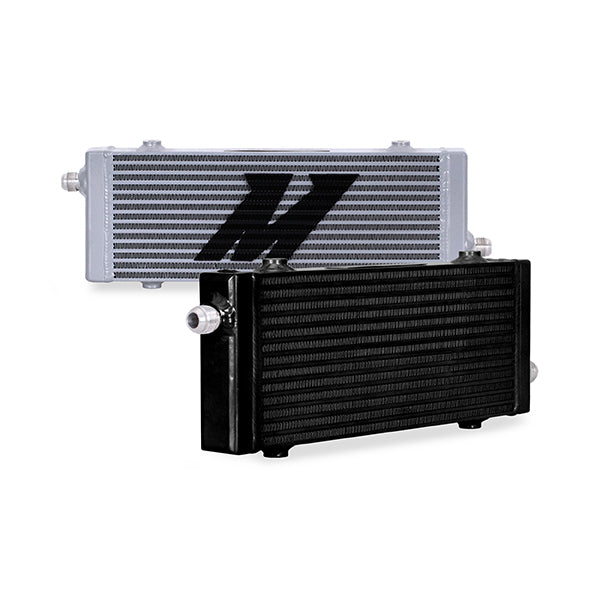 Mishimoto MMOC-SP-MBK Universal Oil Cooler  Cross Flow Bar And Plate  Black  Medium