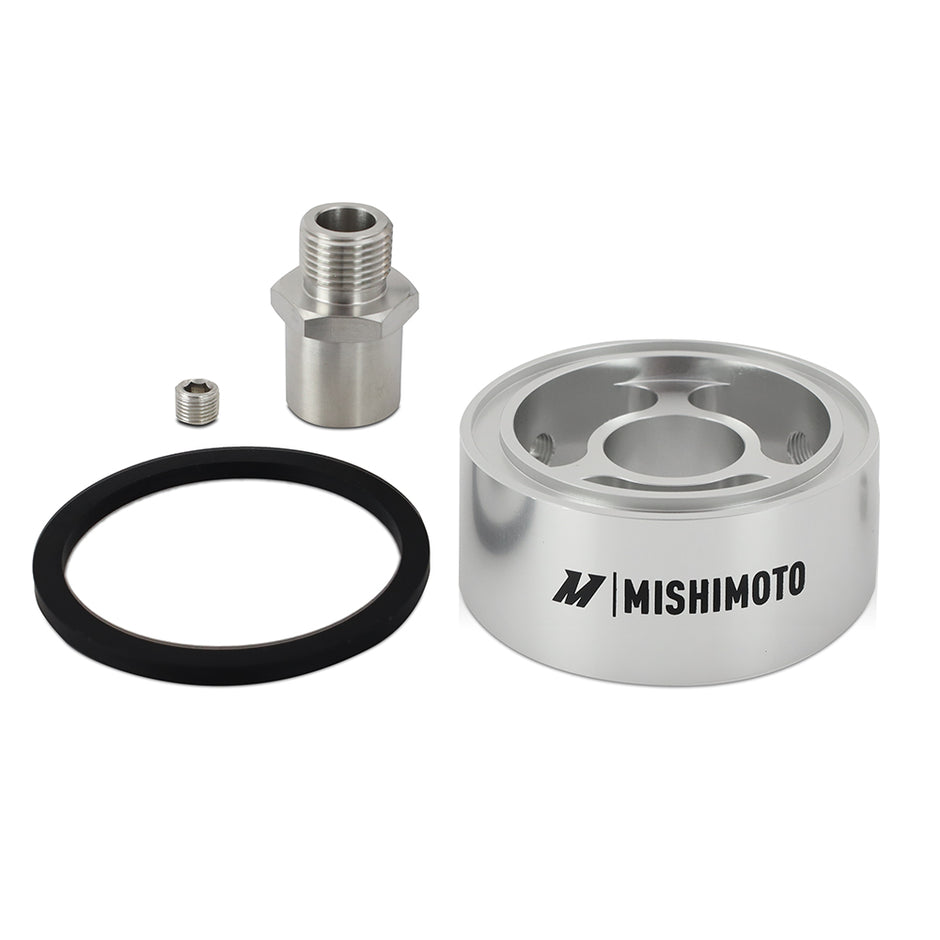 Mishimoto MMOC-SPC32-34SL Oil Filter Spacer  Silver  32mm  3/4-16