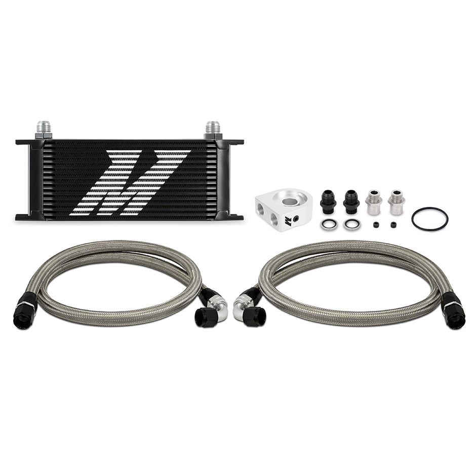 Mishimoto MMOC-U16BK Universal Oil Cooler  16-Row  Black  Kit
