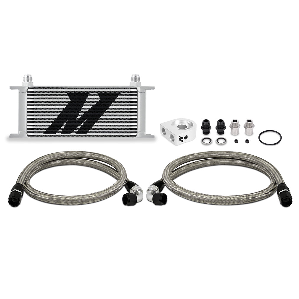 Mishimoto MMOC-U16SL Universal Oil Cooler  16-Row  Silver  Kit
