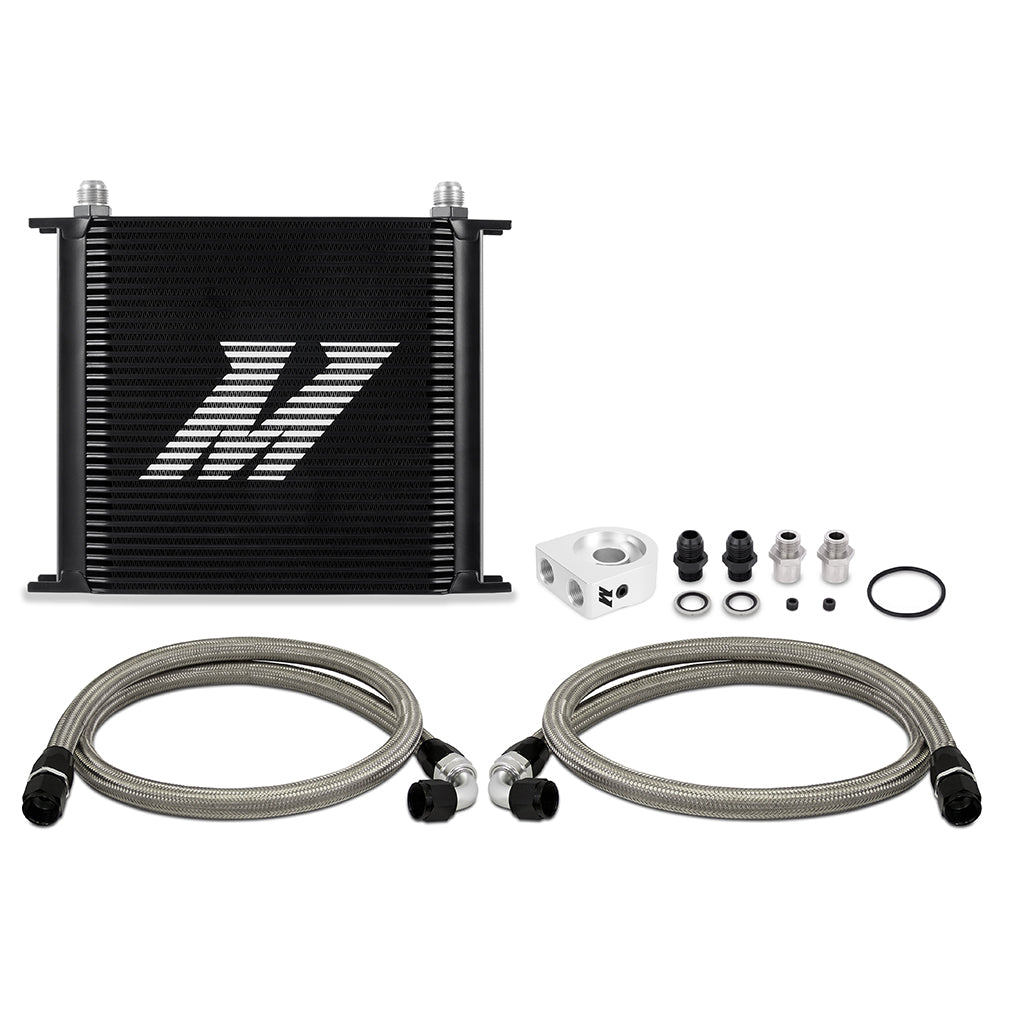 Mishimoto MMOC-U34BK Universal Oil Cooler  34-Row  Black  Kit