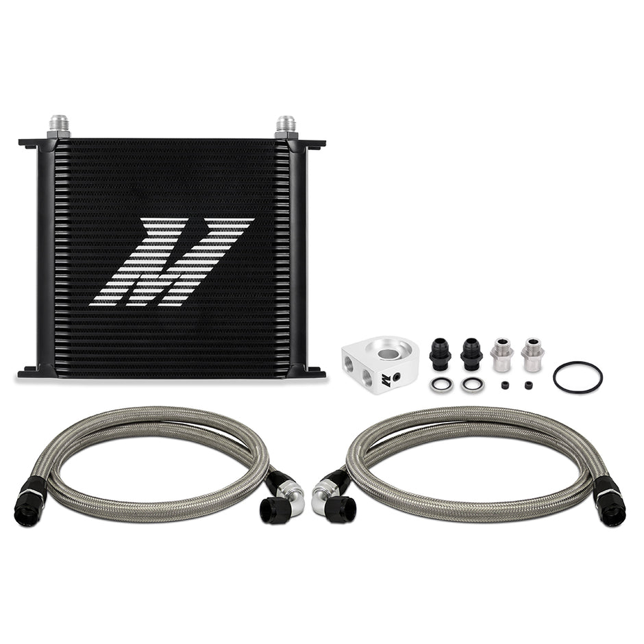 Mishimoto MMOC-U34BK Universal Oil Cooler  34-Row  Black  Kit