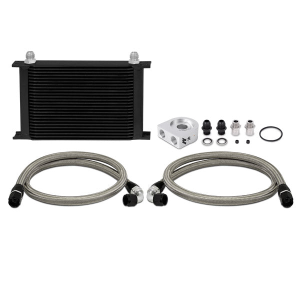 Mishimoto MMOC-ULBK Universal Oil Cooler 19-Row  Black  Kit