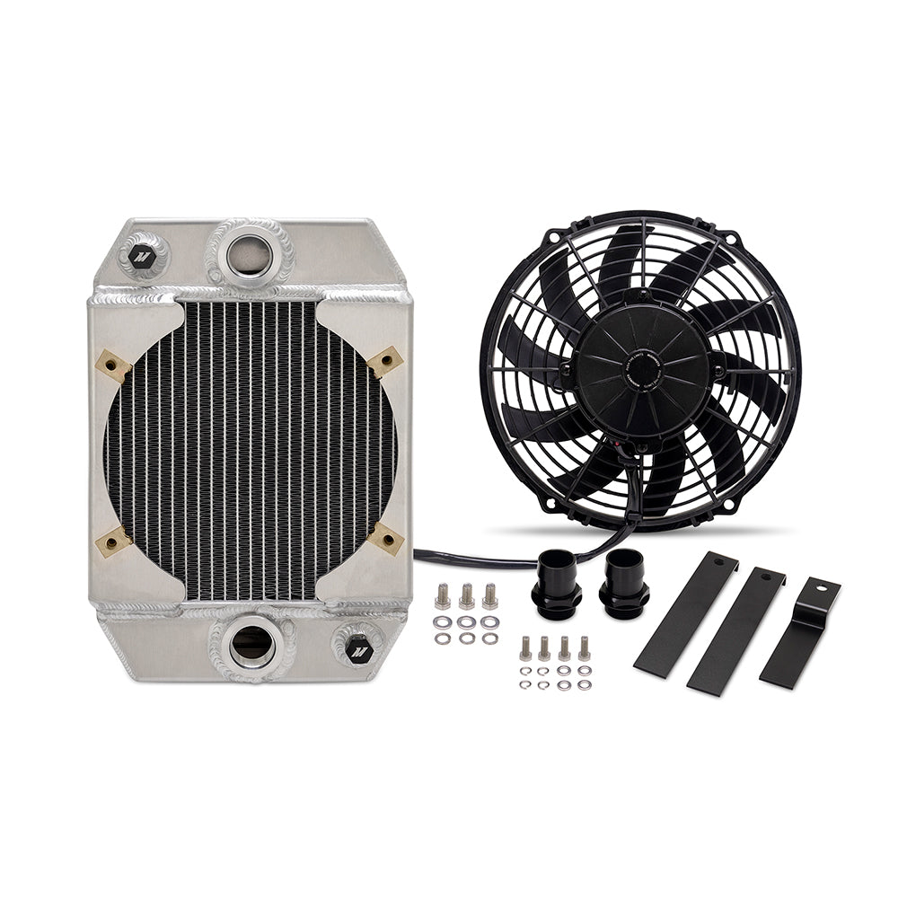 Mishimoto MMRAD-UNI-DRGN Universal 9in Drag Race Performance Aluminum Radiator  Natural