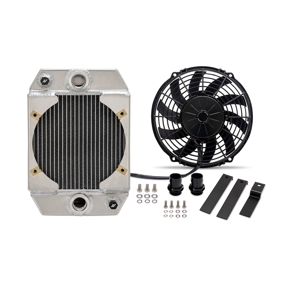 Mishimoto MMRAD-UNI-DRGN Universal 9in Drag Race Performance Aluminum Radiator  Natural