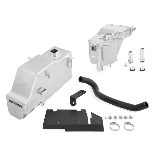 Mishimoto MMRT-F2D-11KN Aluminum Degas Tank Kit  Natural  Fits Ford 6.7L Powerstroke 2011-2019