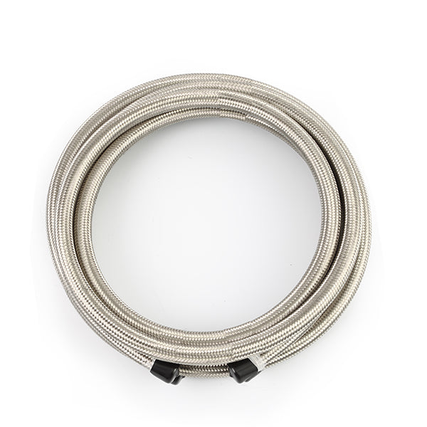 Mishimoto MMSBH-08180-CS -8AN Braided Line  Stainless Steel  15 Ft