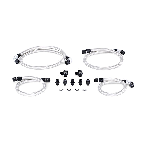 Mishimoto MMSBH-RX8-04K Oil Cooler Line Kit  Stainless Steel  Fits Mazda RX-8 2004-2008