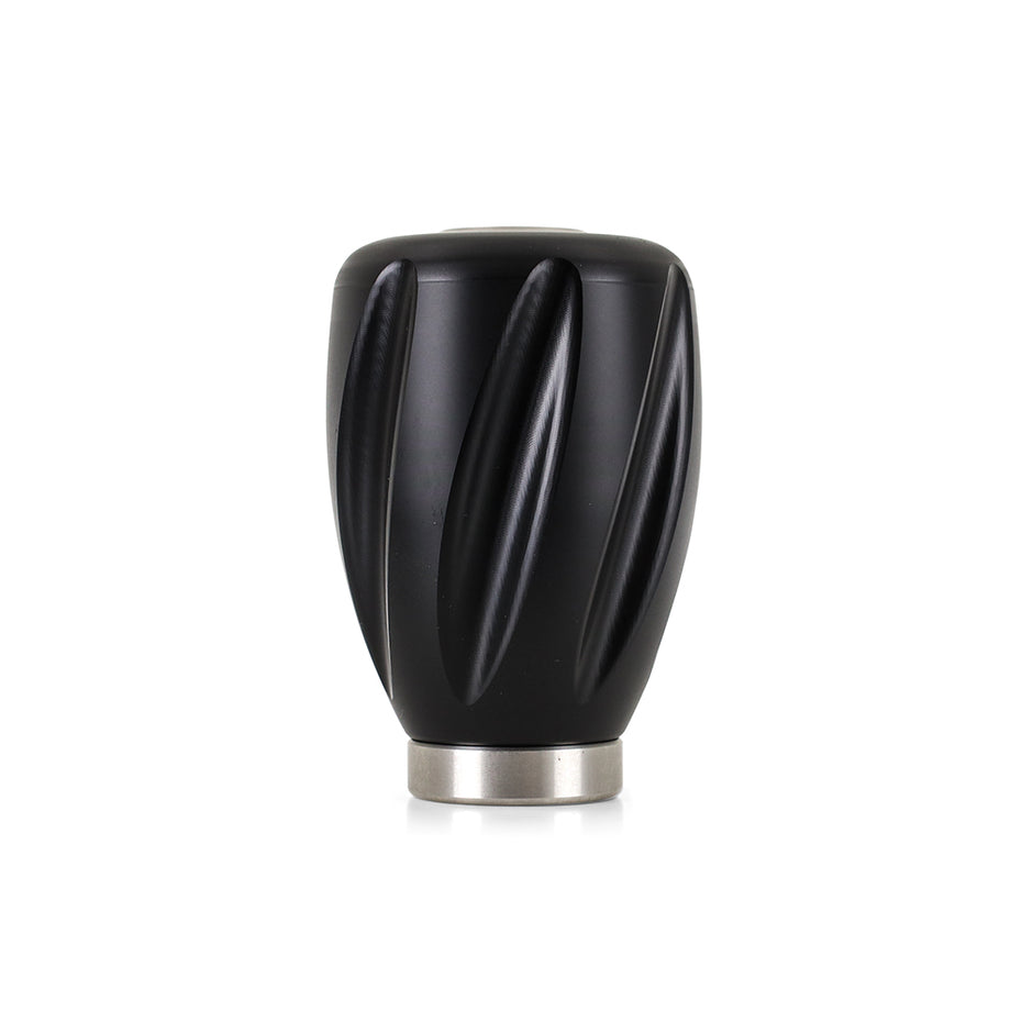Mishimoto MMSK-TWST-BK Shift Knob  Black  Weighted  W/Steel Core  Delrin Twist Shell