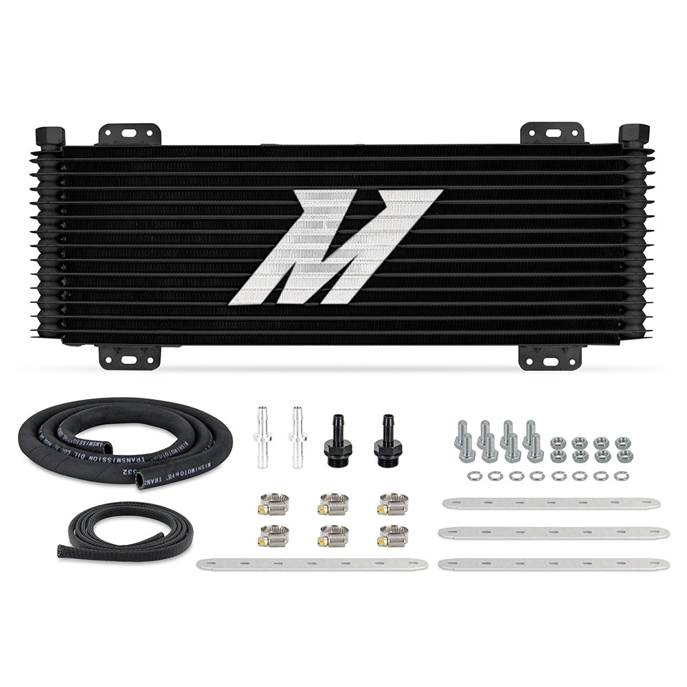 Mishimoto MMTC-SP-13BK 13-Row Stacked Plate Cooler  Black  22.85in X 7.10in X 1.25in