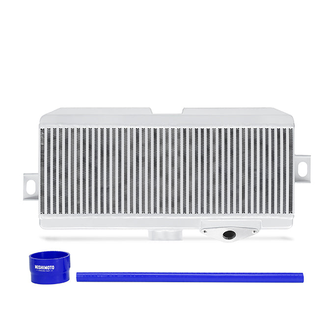 Mishimoto MMTMIC-STI-08SLBL Performance TMIC  Blue Hoses Silver Cooler  Fits Subaru WRX STI 2008-2021