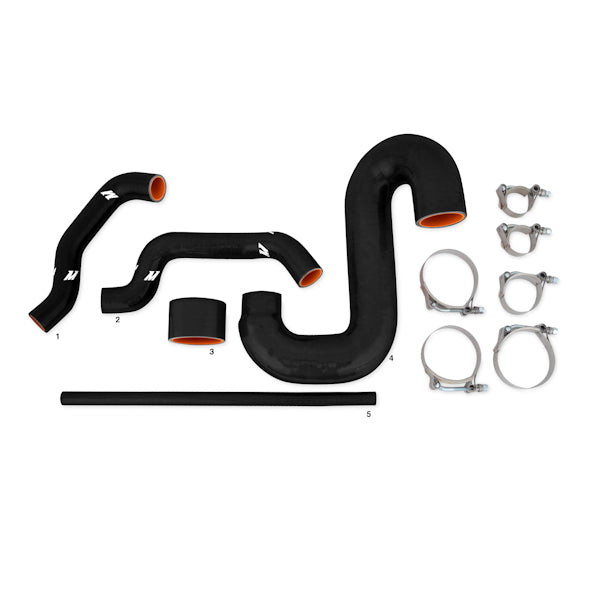 Mishimoto MMTMIC-WRX-01SLBK Top-Mount Intercooler Kit  Silver W/ Black Pipes  Fits Subaru WRX/STI 2002-2007