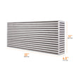 Mishimoto MMUIC-12 Universal Air-to-Air Race Intercooler Core 22 In X 12 In X 4.5in