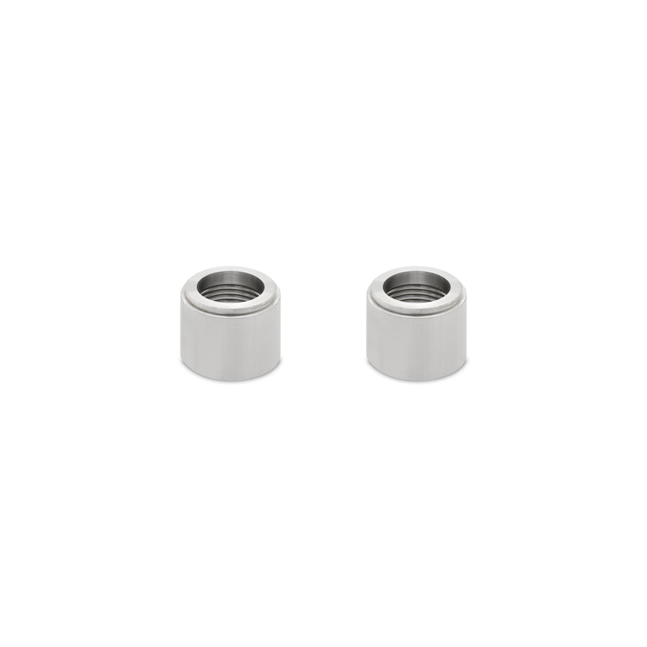 Mishimoto MMWB-38 3/8in NPT Weld-on Bung  Aluminum  Pack Of 2