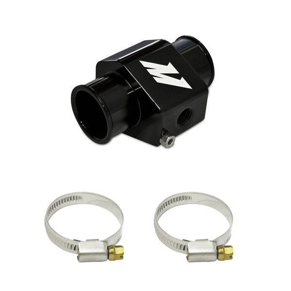Mishimoto MMWHS-28-BK Water Temperature Sensor Adapter  Black  28mm