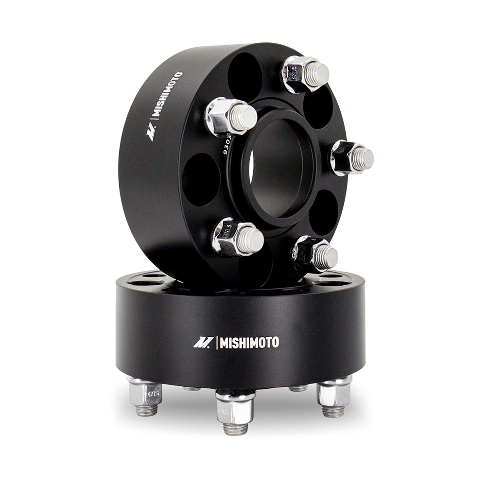Mishimoto MMWS-004-500BK Wheel Spacers  Black  5x114.3  67.1 Center Bore  M12x1.5  50mm