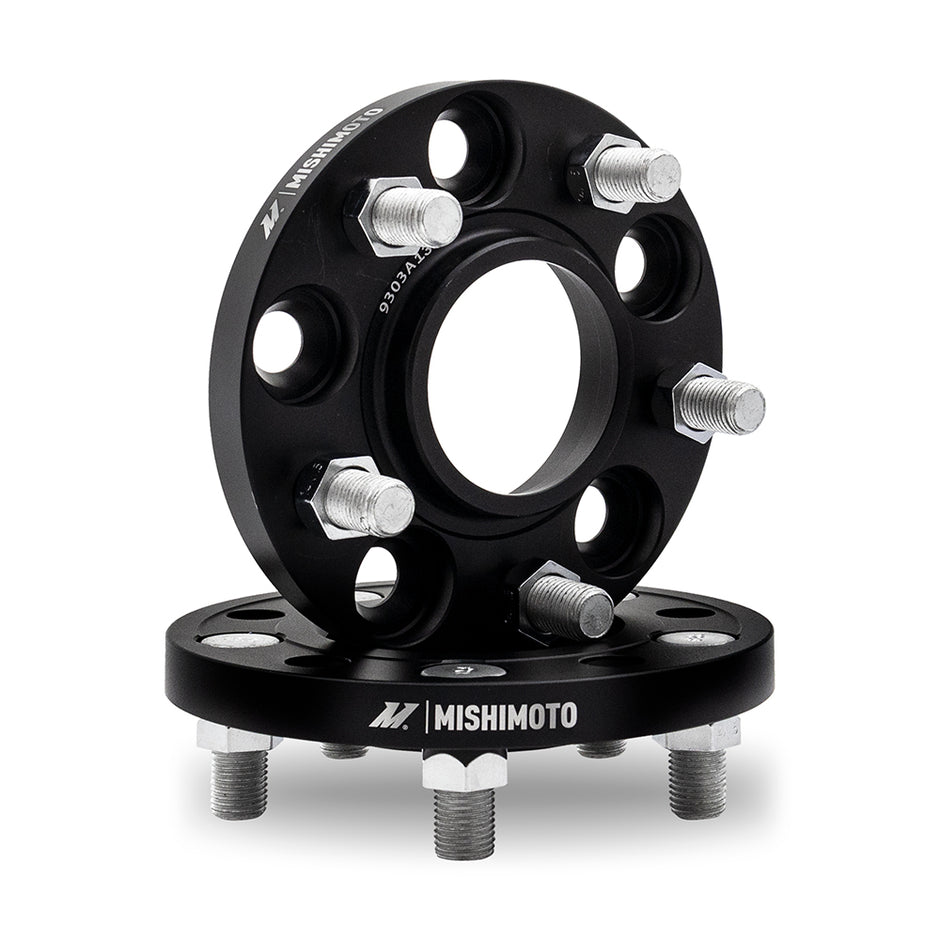 Mishimoto MMWS-002-200BK Wheel Spacers  Black  5X114.3  64.1mm Center Bore  M12 X 1.5  20mm