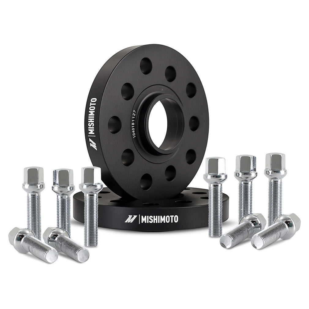 Mishimoto MMWS-009-150BK Wheel Spacers  Black  5x100 / 5x112  57.1 Center Bore  M14x1.5  15mm