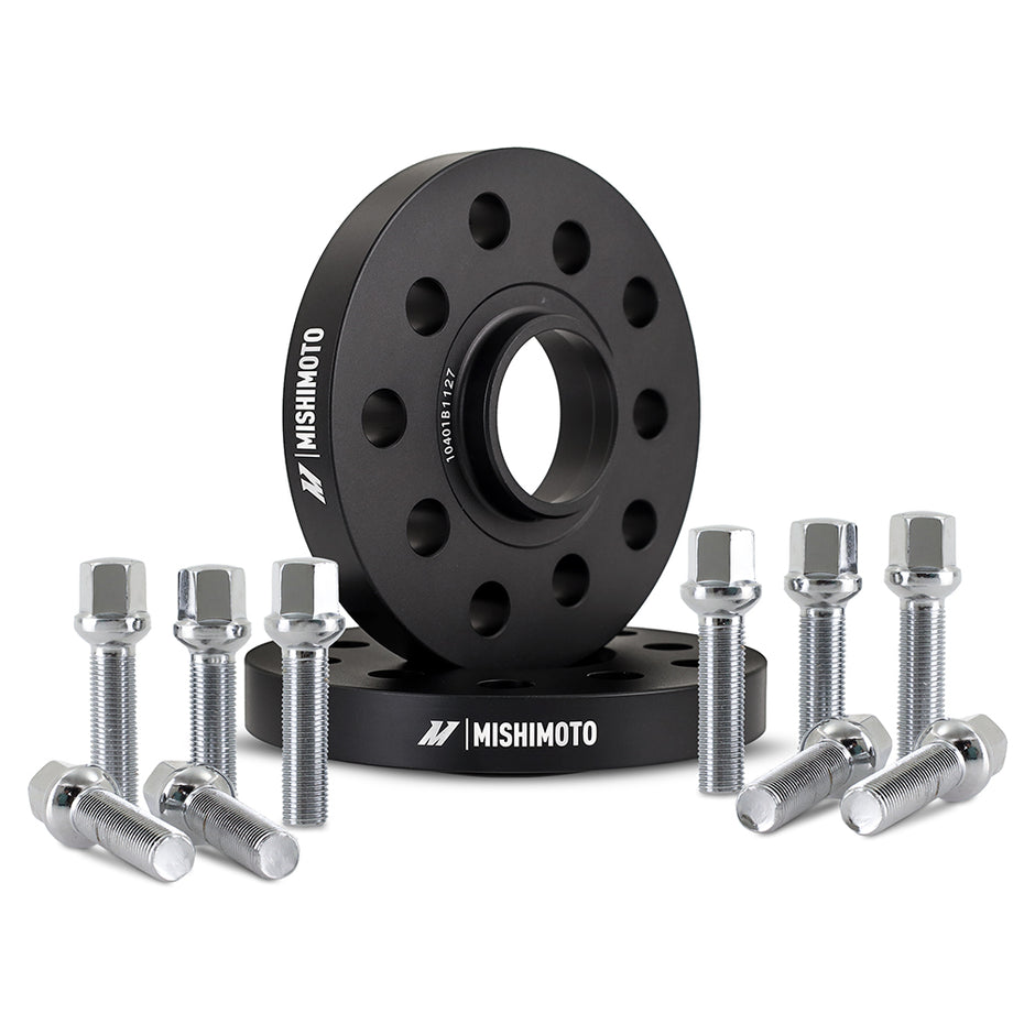 Mishimoto MMWS-009-150BK Wheel Spacers  Black  5x100 / 5x112  57.1 Center Bore  M14x1.5  15mm
