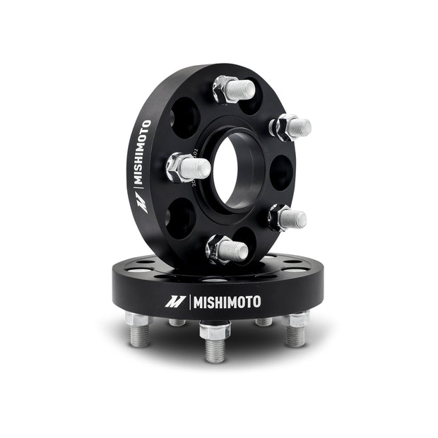 Mishimoto MMWS-013-200BK Wheel Spacers  Black  5x120  64.1mm Center Bore  M14 X 1.5  10mm