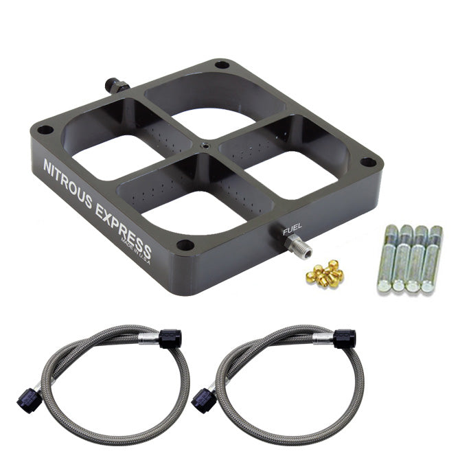 Nitrous Express - Single Entry Crossbar 8500 Based Throttle Body Plate Conversion - NX639