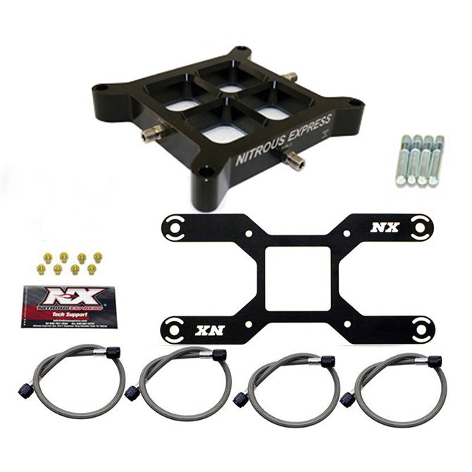 Nitrous Express - DUAL STAGE BILLET CROSSBAR PLATE CONVERSION (50-800HP) (4150 FLANGE) - NX642