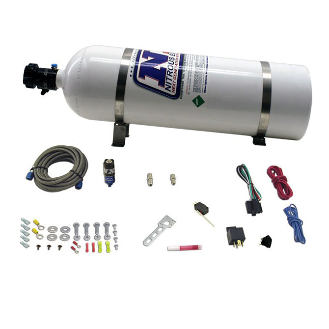Nitrous Express - DIESEL DRY NITROUS SYSTEM INCLUDES 15LB BOTTLE ALL MOUNTING HARDWARE FOR 50HP. - NXD11110