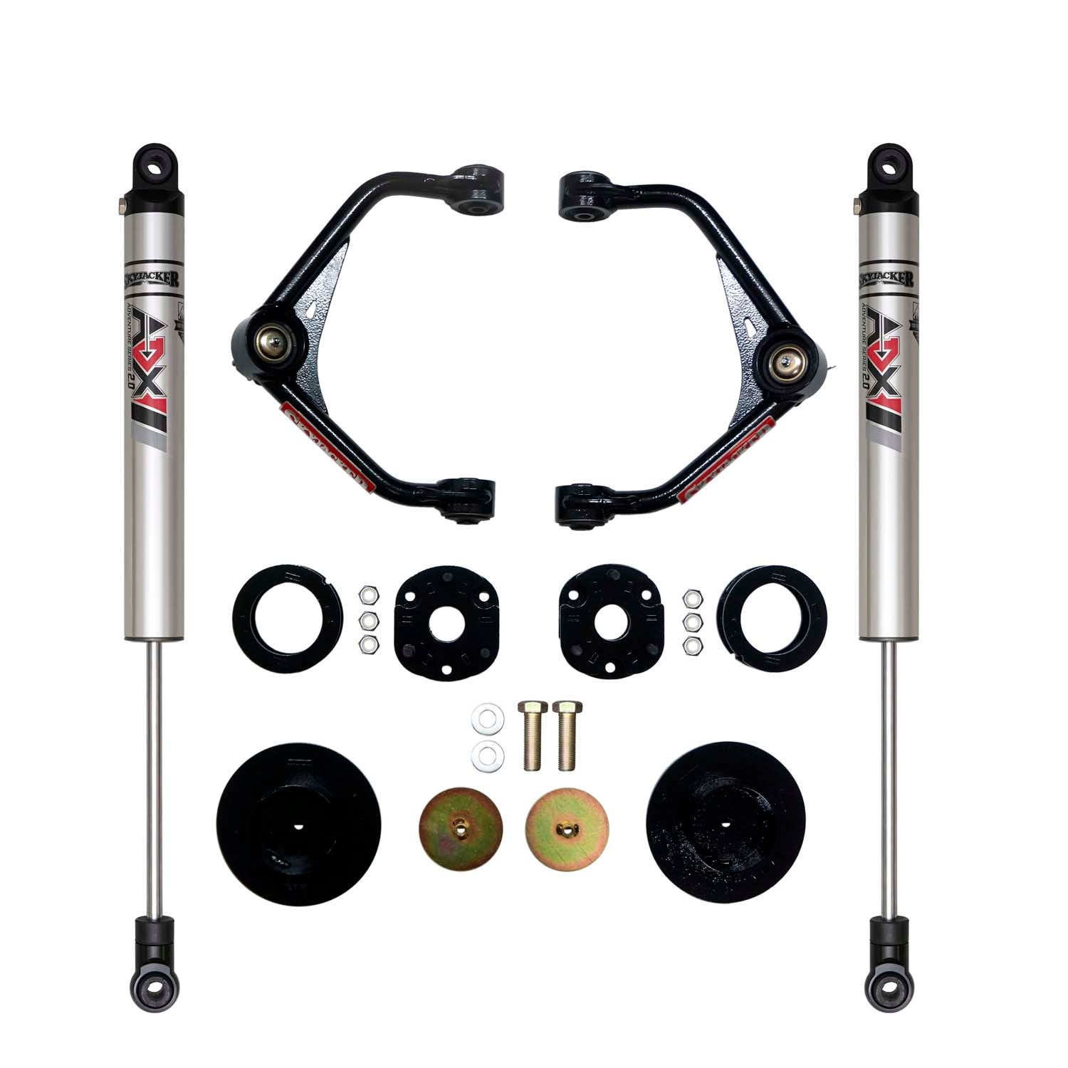 3 In. Suspension Lift Kit With ADX M2.0 Aluminum Monotube Shocks.