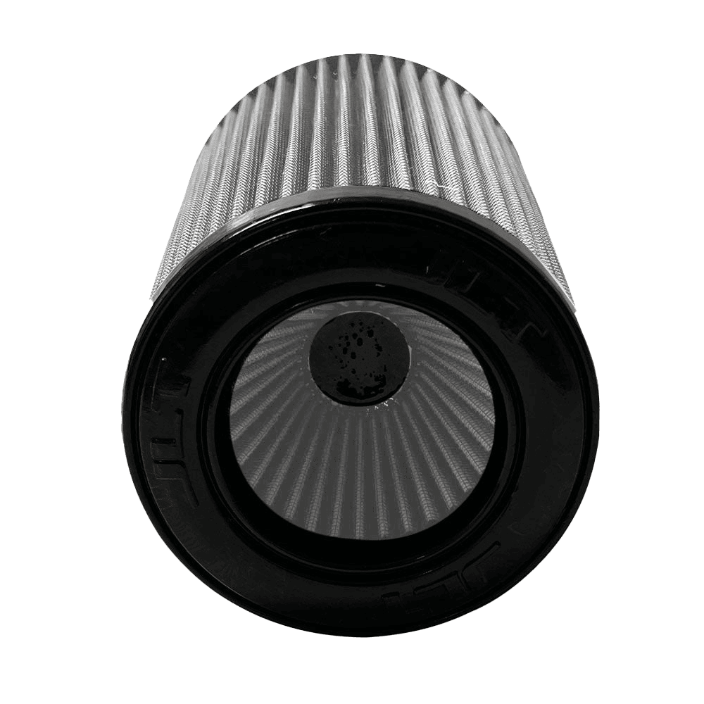 A white Dry extendable JLT Intake Replacement Filter 4
