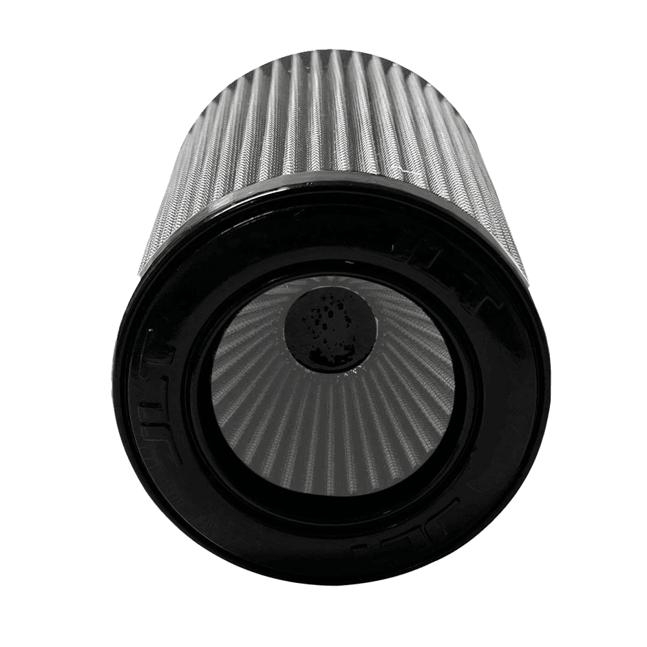 A white Dry extendable JLT Intake Replacement Filter 4