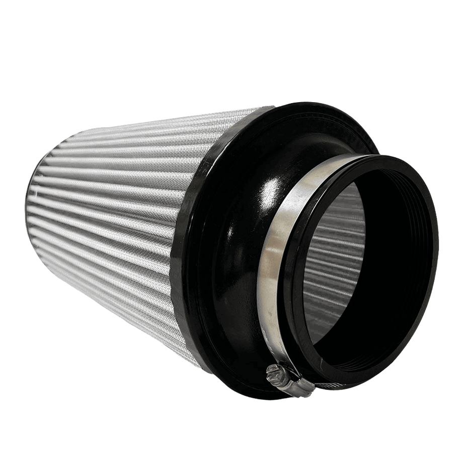 A white Dry extendable JLT Intake Replacement Filter 4