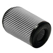 A white Dry Extendable  JLT Intake Replacement Filter 6