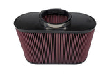 A black and red oval-shaped JLT Intake Replacement Filter 4