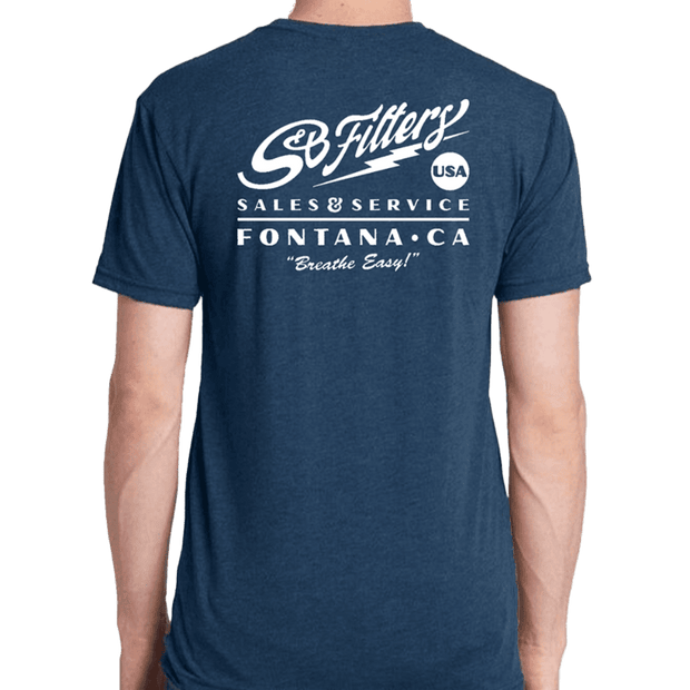 S&B Sales & Service Shirt - Blue/White - S&B