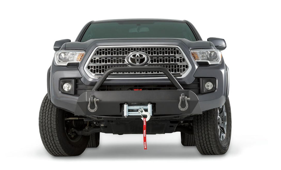 Semi-Hidden Winch Mount With Grille Guard For 2005-2011 Toyota Tacoma