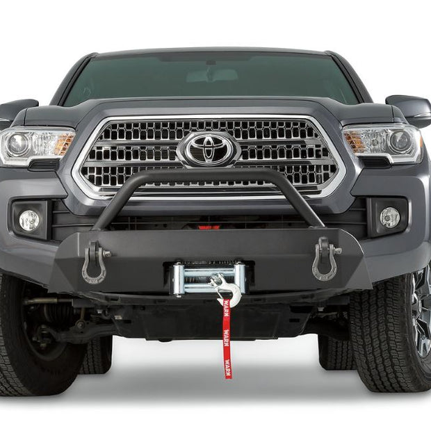 Semi-Hidden Winch Mount With Grille Guard For 2005-2011 Toyota Tacoma
