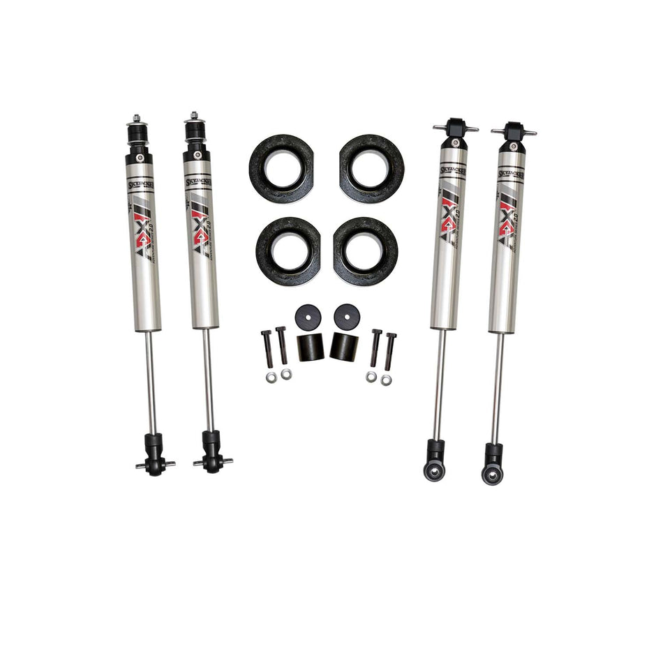 2 In. Suspension Lift Kit With ADX M2.0 Aluminum Monotube Shocks.