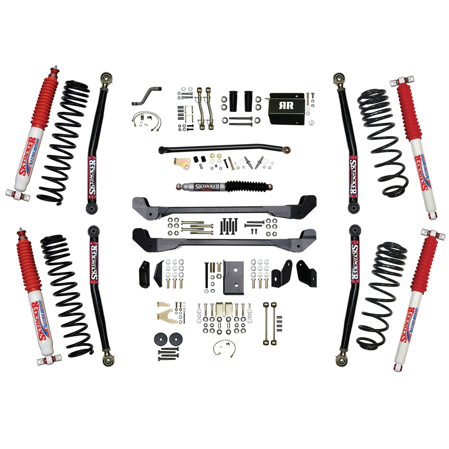 Skyjacker - Long Arm Suspension Lift Kit W/ Shocks - TJ60RR1LTK-N