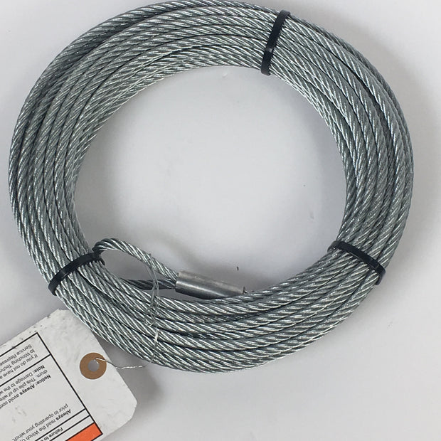 Replacement Steel Winch Rope 50 Ft X 7/32 In