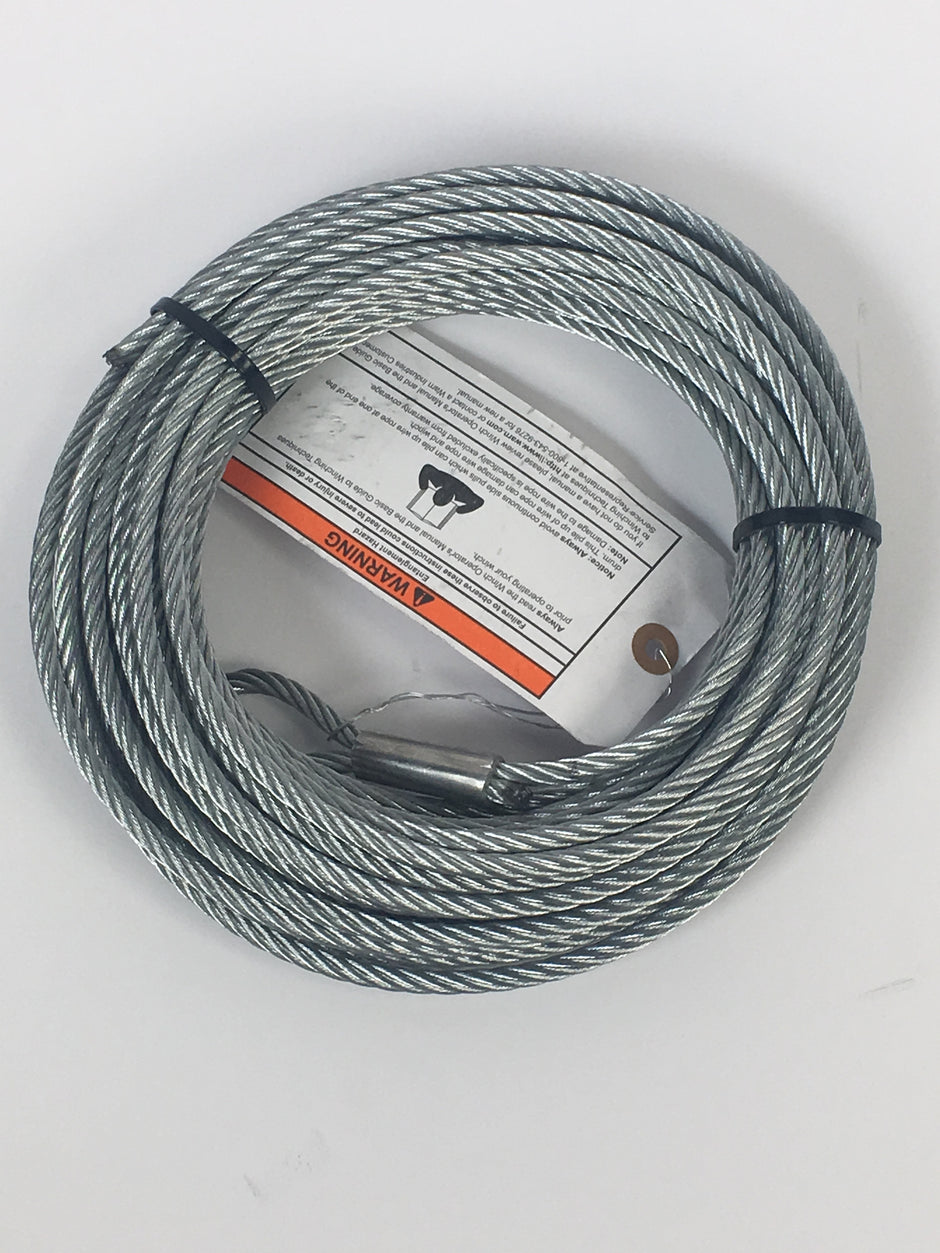 Replacement Steel Winch Rope 50 Ft X 1/4 In