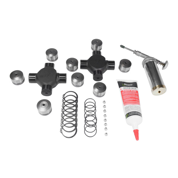 USA Standard Gear Chromoly Front Axle Kit  GM 8.5”  19/28 Spline  Super Joints
