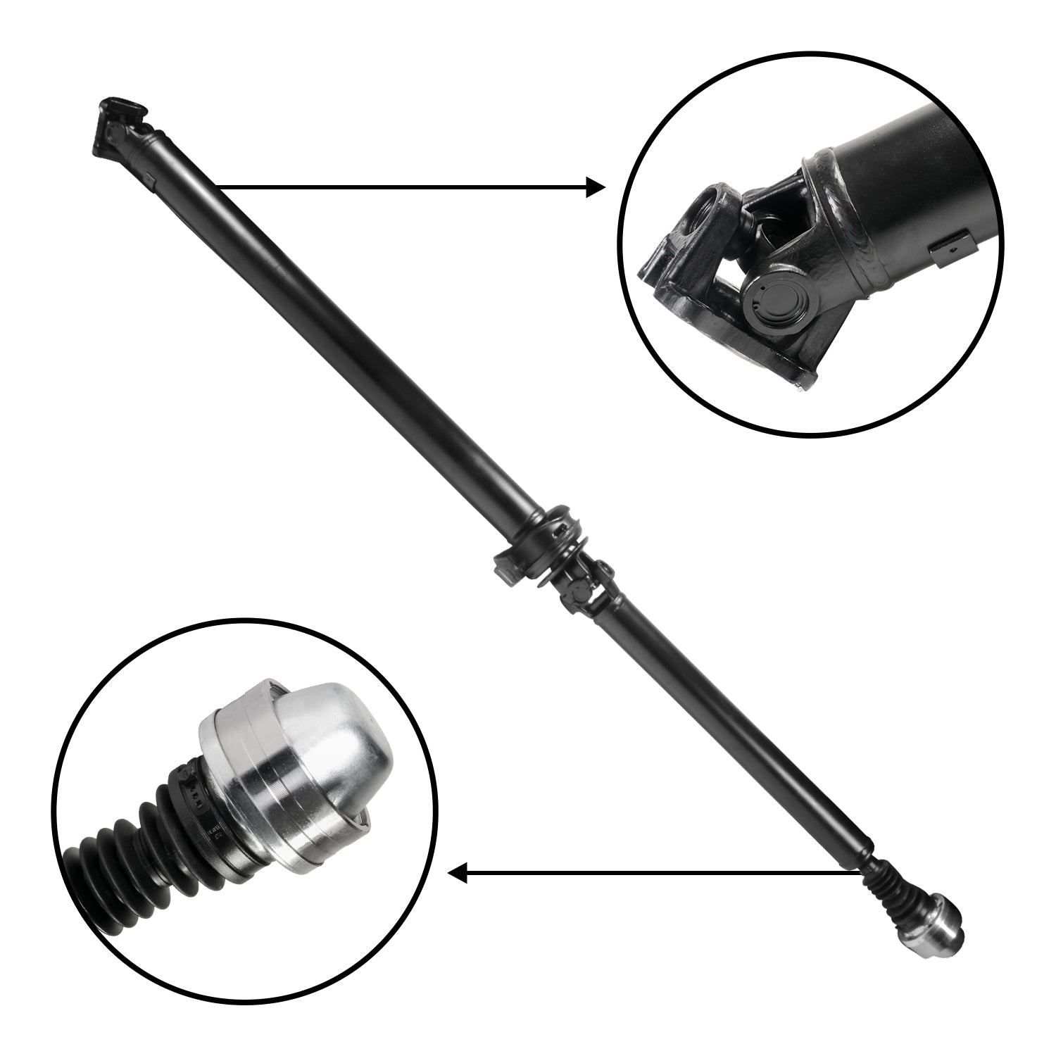 USA Standard Rear Driveshaft For Ford Escape 4WD/AWD Exc Hybid. 73.7