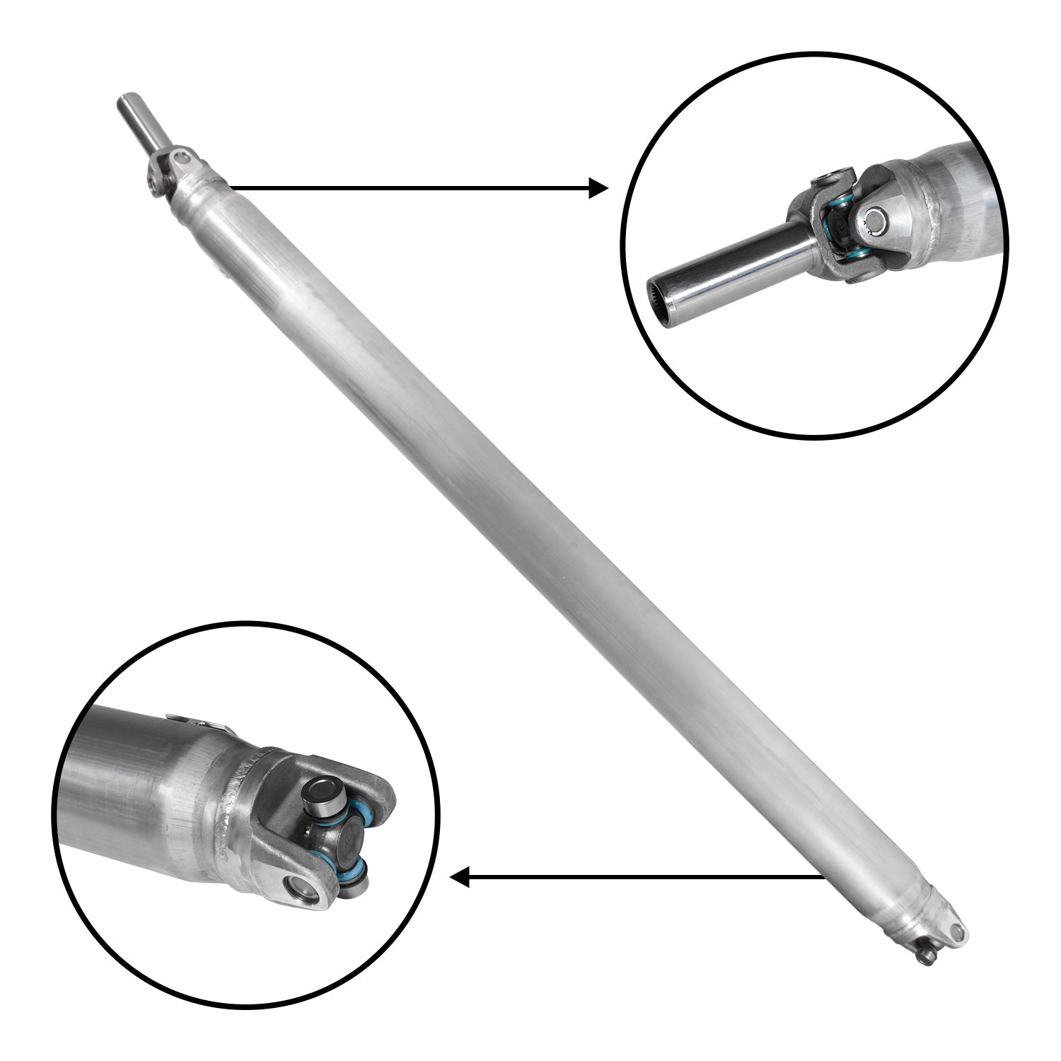 USA Standard Aluminum Driveshaft For Chevy Silverado/GMC Sierra 4WD 68.25