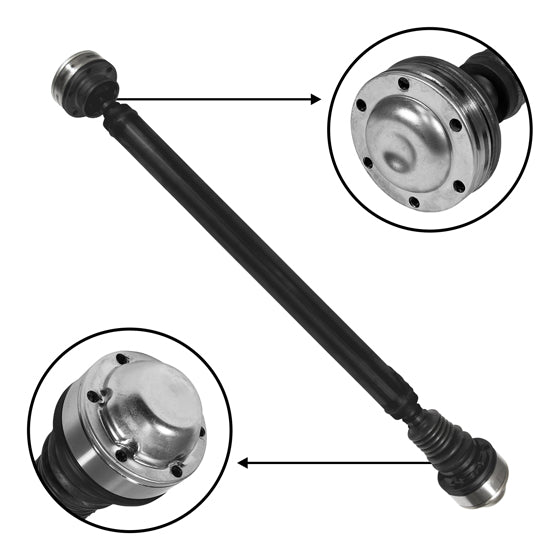 Front Driveshaft Grand Cherokee/Commander  34" Flange To Flange Compressed