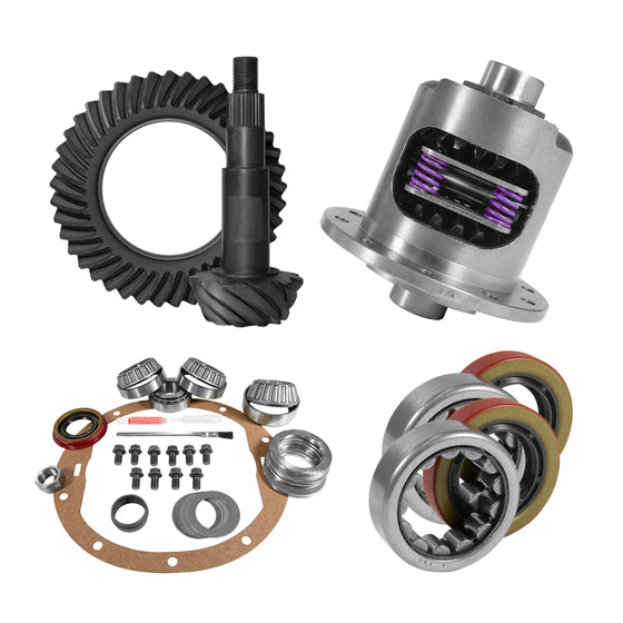 8.2" GM 3.73 Rear Ring & Pinion  Install Kit  28spl Posi  2.25" Axle Bearings